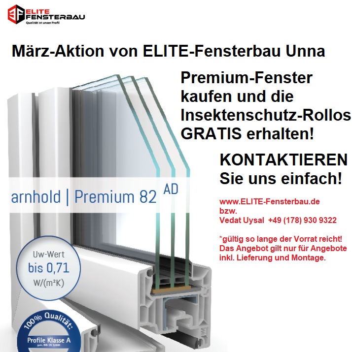 MärzAktion PremiumFenster kaufen und die